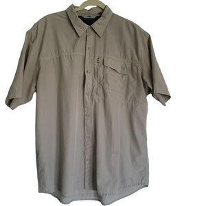 Wrangler Short Sleeve Shirt Size XL Vent Back Mesh Lining